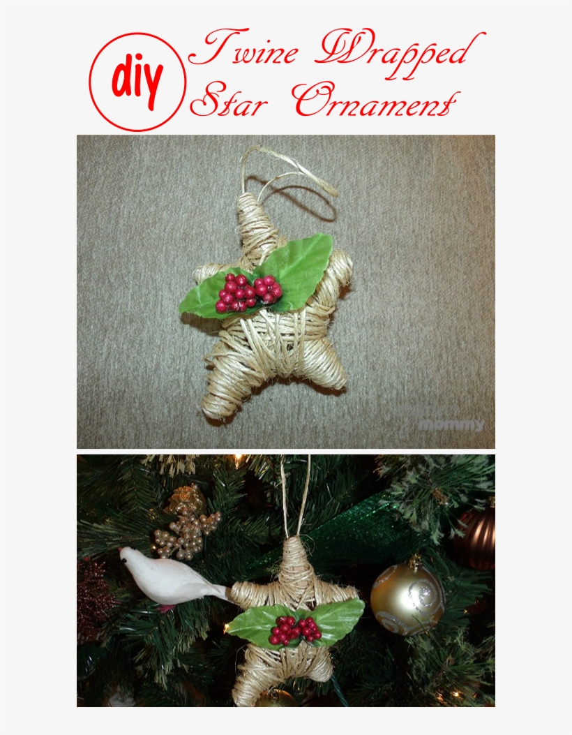 Twine Wrapped Star Ornament - Valentine Sacs,tote Bag, transparent png