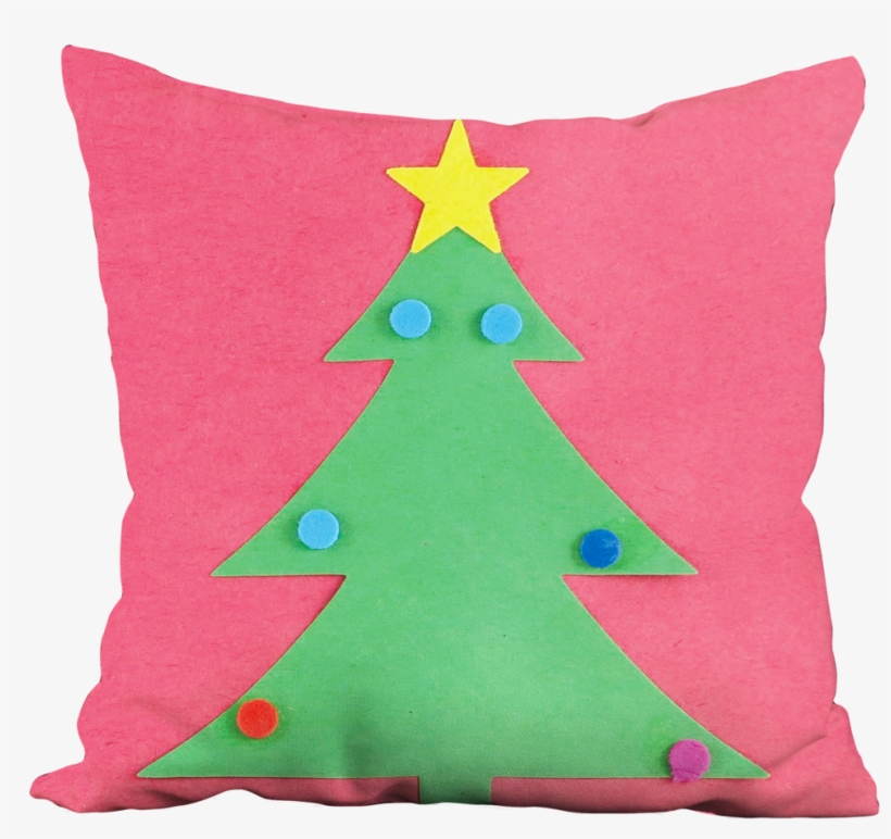 Christmas Tree With Star Pillow - Christmas Tree, transparent png
