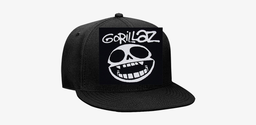 Snapback Flat Bill Hat - Gorillaz Rock Logo, transparent png