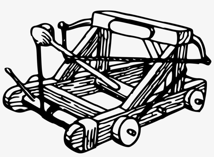 Catapult Siege Engine Trebuchet Ballista - Catapult Click Art, transparent png