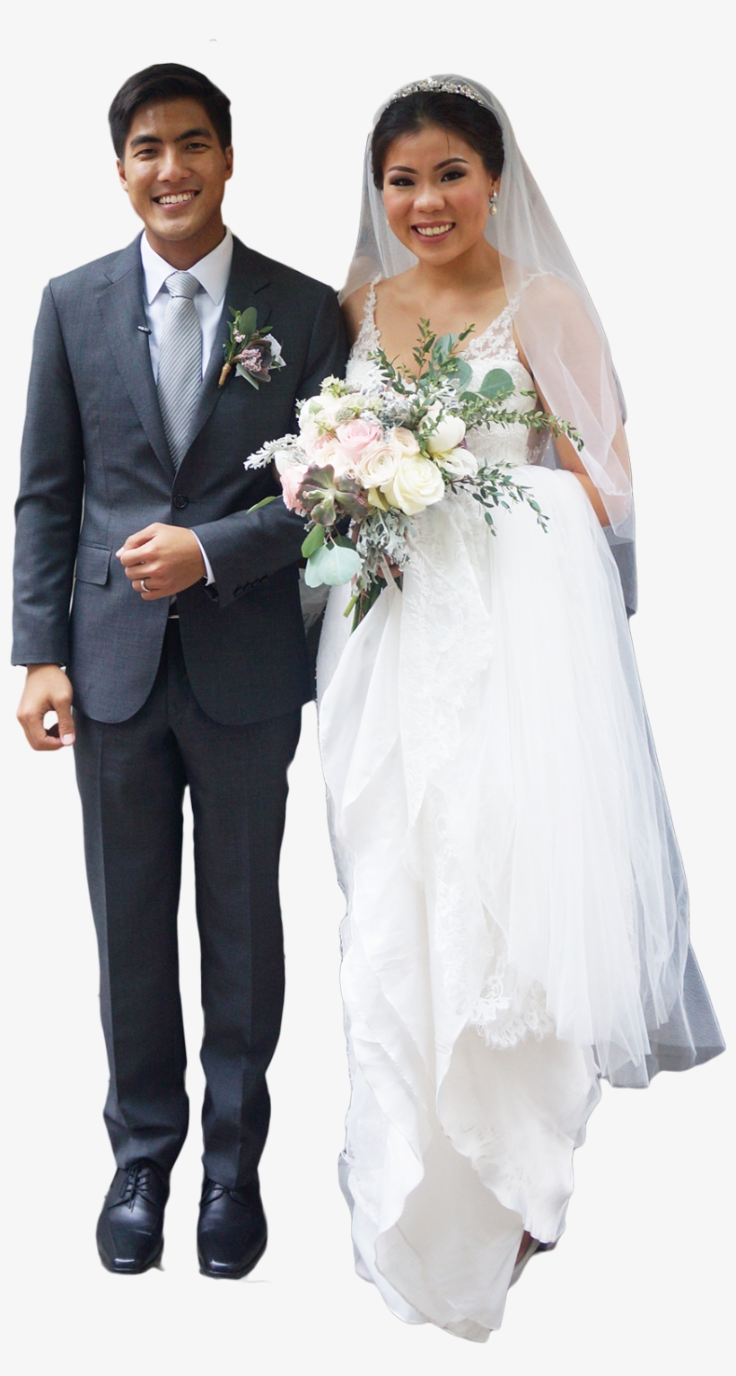 Novios Asiaticos Casados - Pareja De Novios Png, transparent png