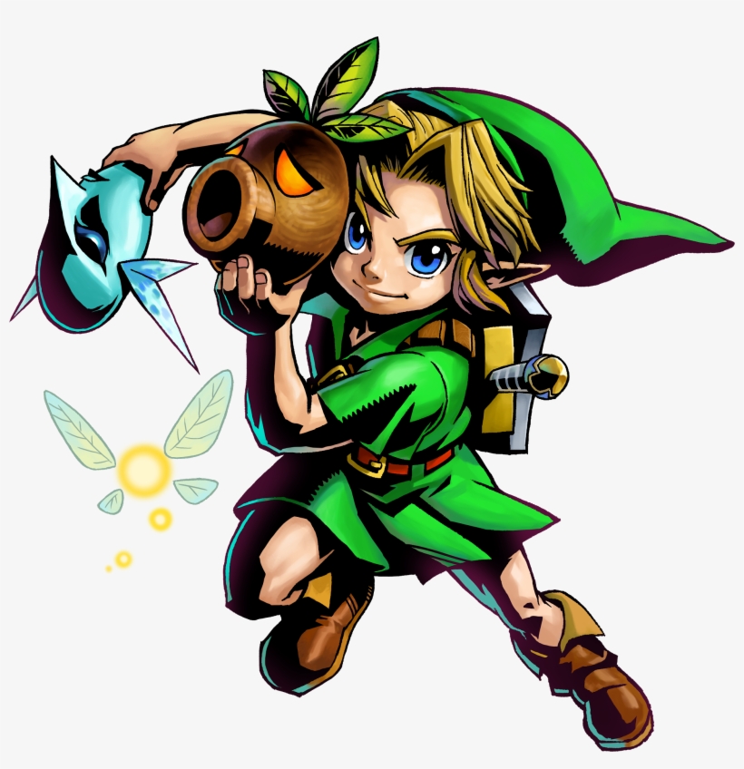 Ocarina Of Time & Majora's Mask - Link Zelda Majoras Mask, transparent png