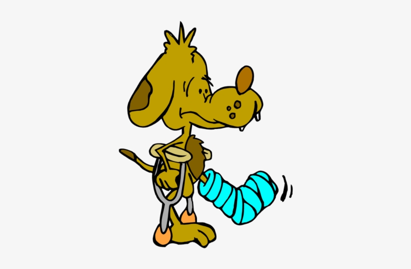 Time To Revisit Disability Insurance - Dog Broken Leg Cartoon, transparent png