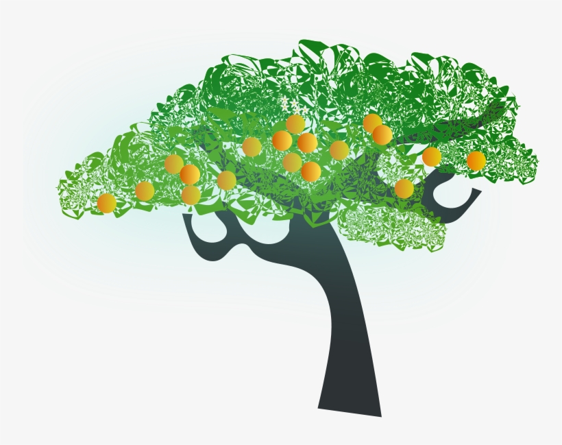 Orange Tree Clip Art, transparent png