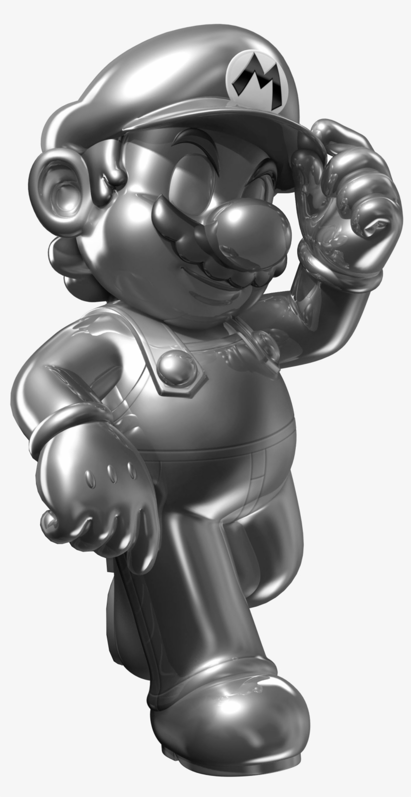 Metal Mario - Pdp Fight Pad Metal Mario Controller For Wii U, transparent png