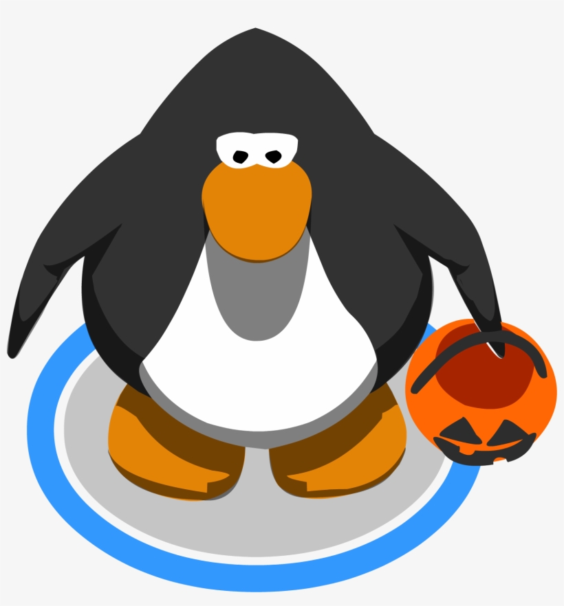Pumpkin Basket Ingame - Red Penguin Club Penguin, transparent png