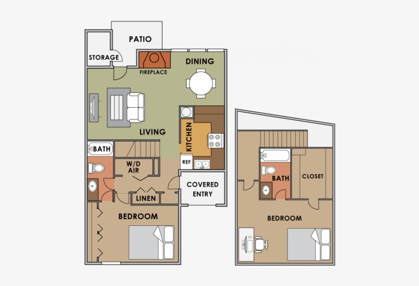 2 Bedrooms 2 Bathrooms Apartment For Rent At Orange - Tucson, transparent png