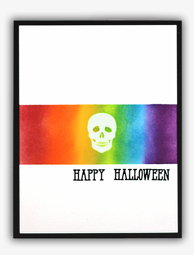 Halloween Mirror Hero Arts Card By Understand Blue - Skull, transparent png