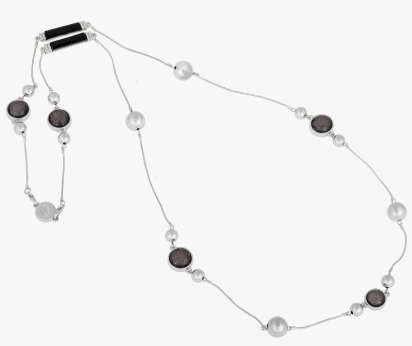 Moon Necklace Iconic Silver/sparkle Grey » - Gold, transparent png
