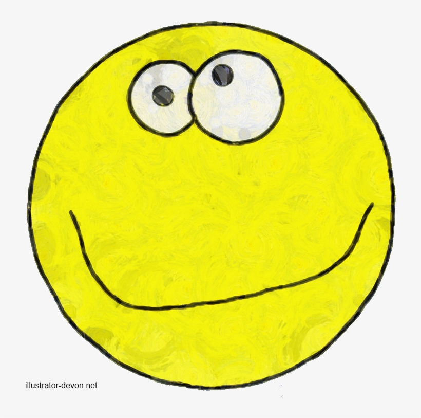 Arty Emojis - Delirious Emoji - Circle, transparent png