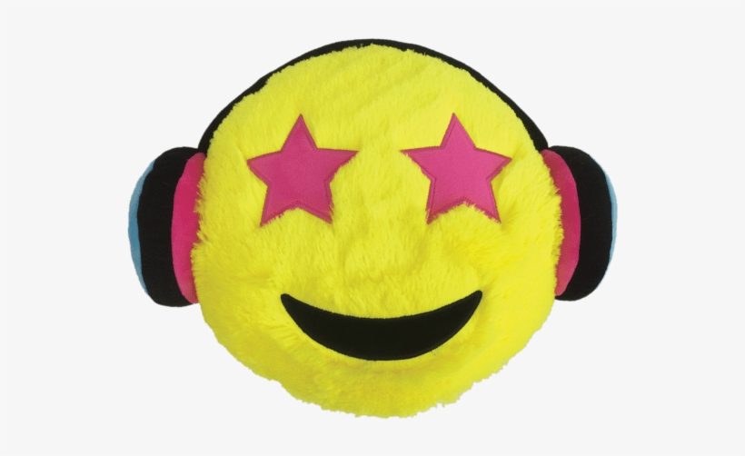 Picture Of Headphones Emoji Pillow - Emoji Pillow, transparent png