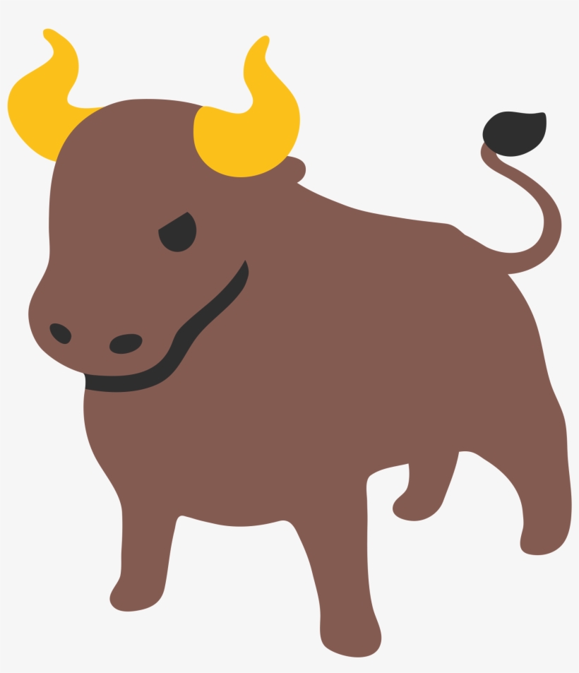 Open - Bull Emoji, transparent png