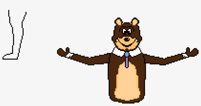 Copyright Safe Yogi Bear Rip-off - Pixel Art, transparent png