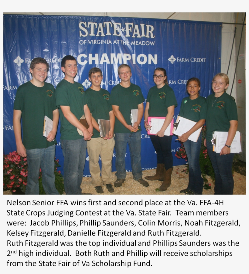 The Nelson Senior Ffa Crops Judging Teams Did An Awesome - Nelson County, Virginia, transparent png