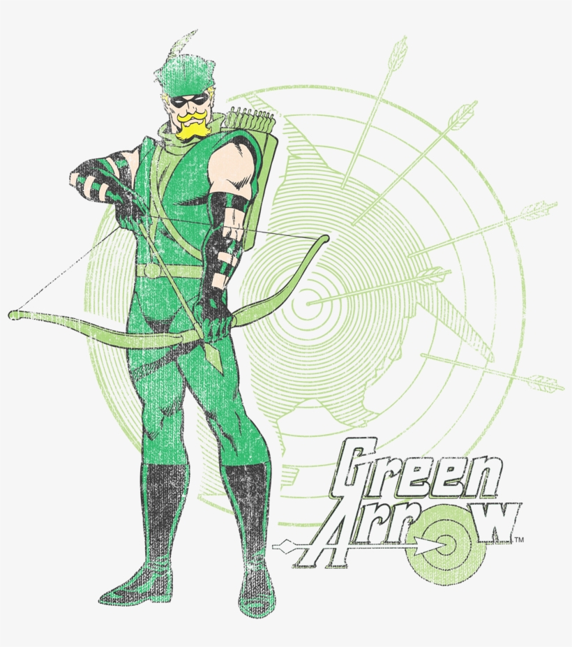 Dc Comics Arrow Target Men's Regular Fit T-shirt - Superhero Opposites, transparent png