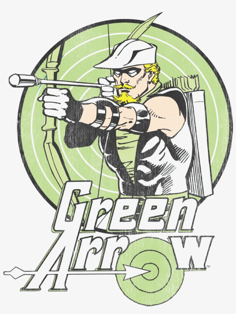 Dc Comics Green Arrow Juniors T-shirt - Dc Comics Coaster - Green Arrow - Superheld, transparent png