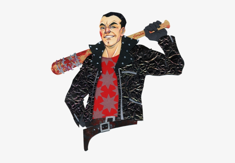 Papercraft Commission Of Negan From Twd I'm Very Fond - The Walking Dead, transparent png