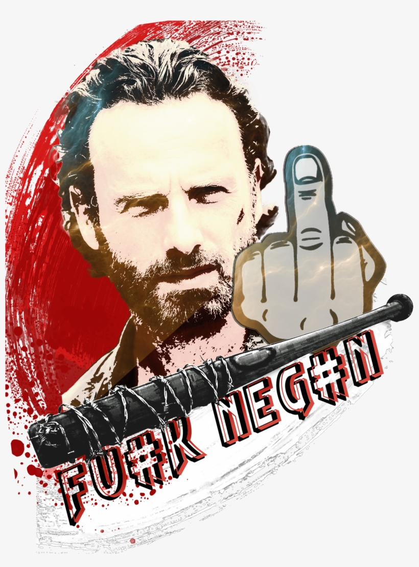 Fuck Negan Rick Grime Photo - Kalan The Middle Finger Bird Air Freshener Auto-home, transparent png