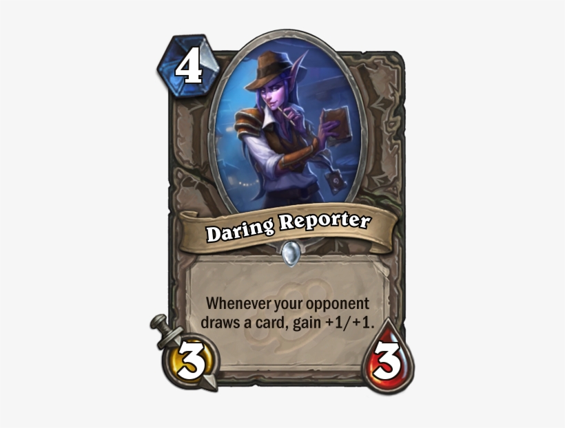 Daring Reporter Art Hearthstone, transparent png