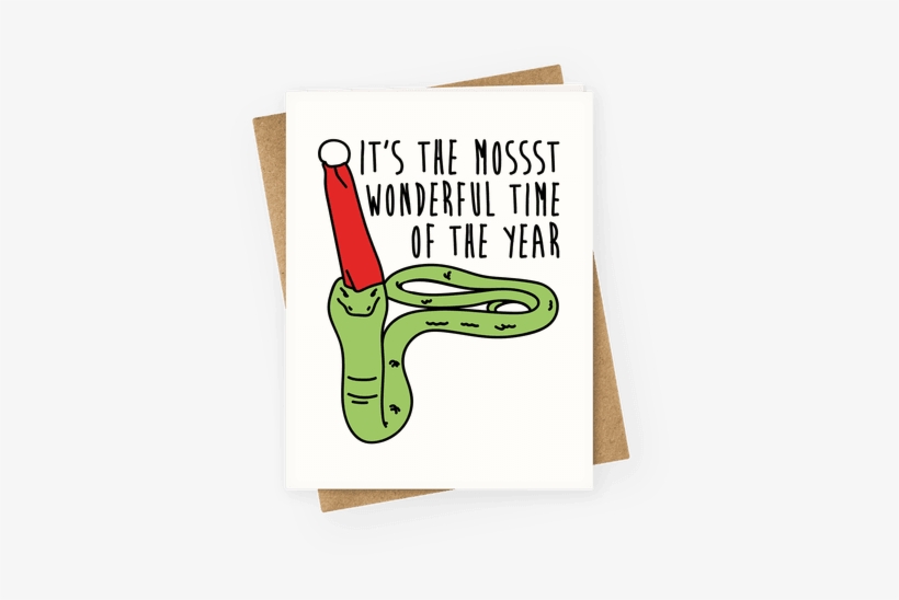 It's The Mossst Wonderful Time Of The Year Parody - Greeting Card, transparent png