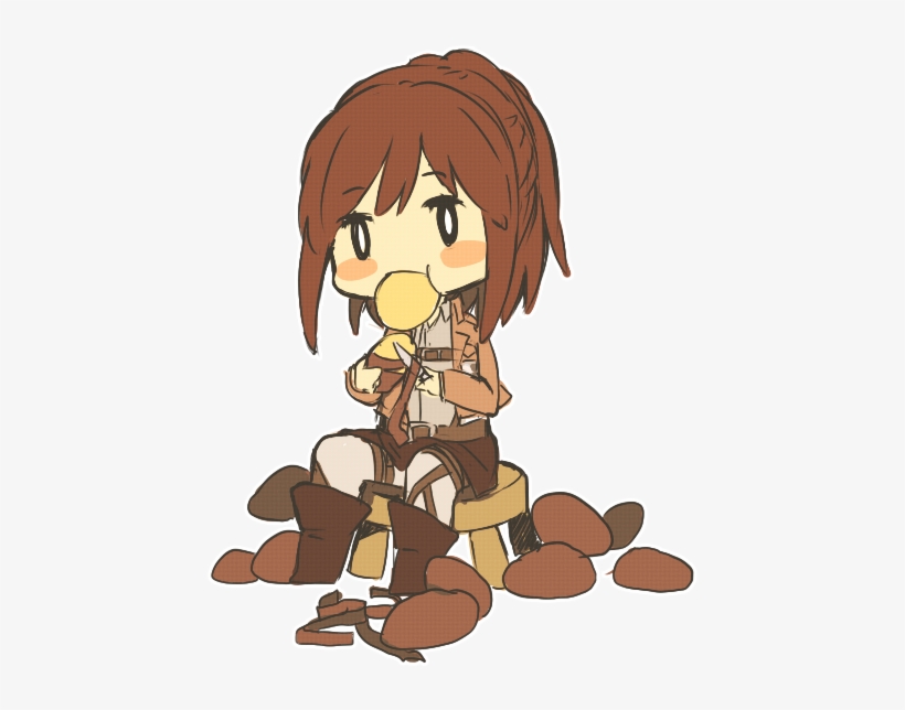 Glados Is A Potato Portal2 - Attack On Titan Potato Girl Chibi, transparent png