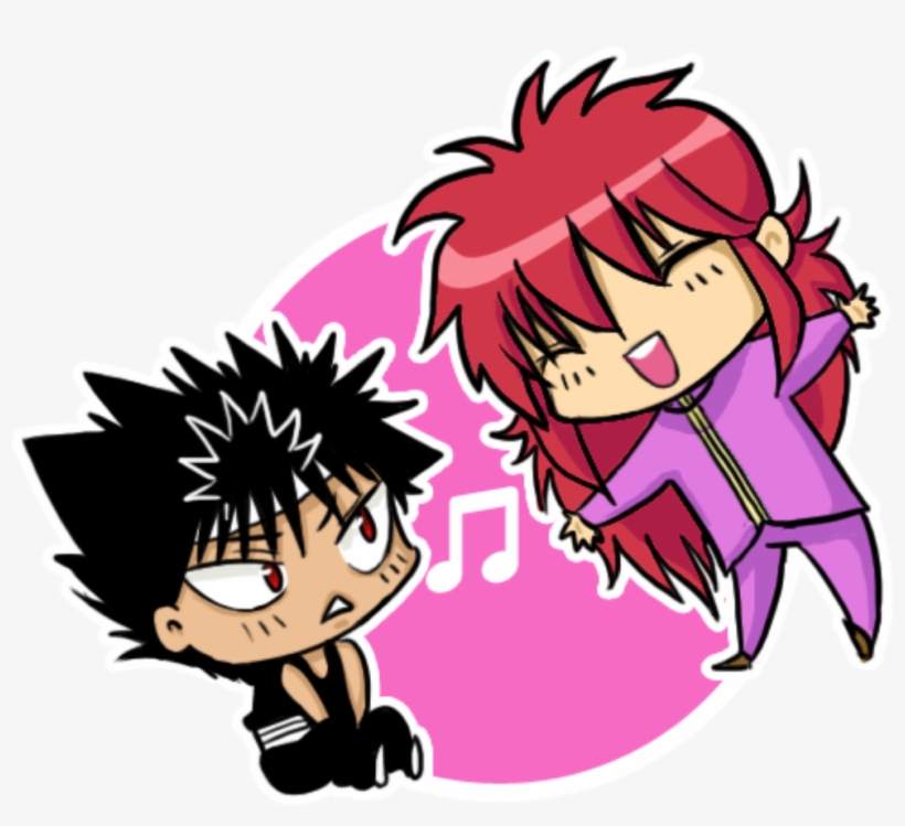 Kurama Hiei Yu Yu Hakusho Yuyuhakusho Anime Chibi Cute - Kurama And Hiei, transparent png