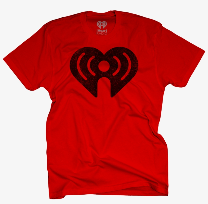 Iheart Distressed Logo On Red T-shirt $25 - Iheartmedia Inc, transparent png