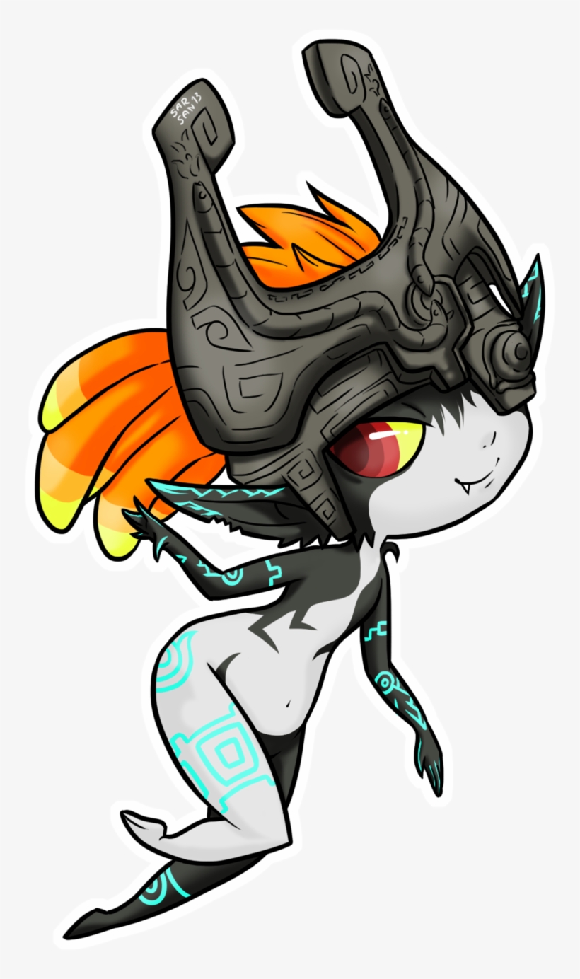 Midna Sticker By 8 Bitwatermelon-d6gmlog - Chibi Midna Png, transparent png