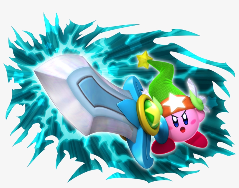 Kirby Doing A Super Mega Sword Slash - Kirby's Return To Dreamland, transparent png