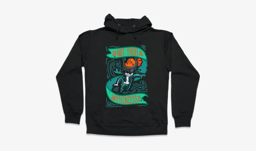 Not Your Princess Hooded Sweatshirt - Funniest Softball Sweatshirts, transparent png