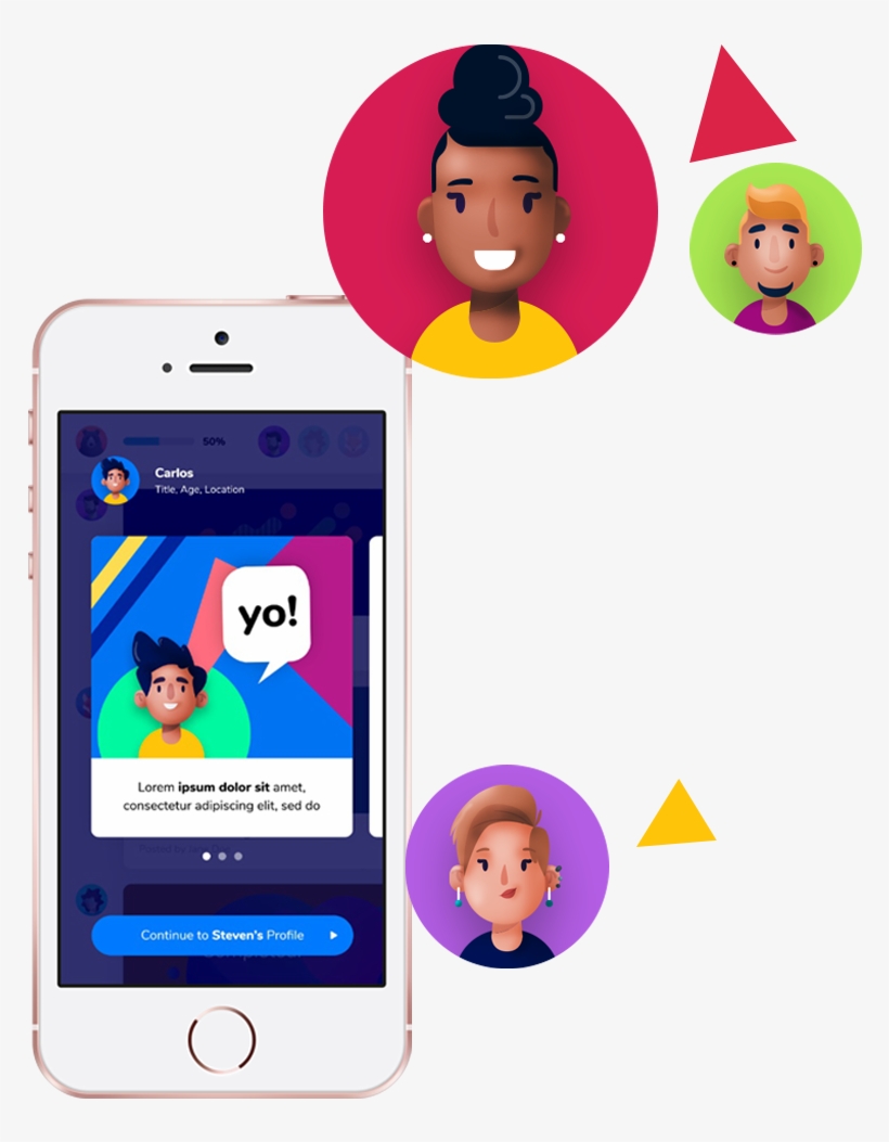 Usaa Graphic Showing The Page When An Avatar Is Selected - Progressive Web Apps, transparent png
