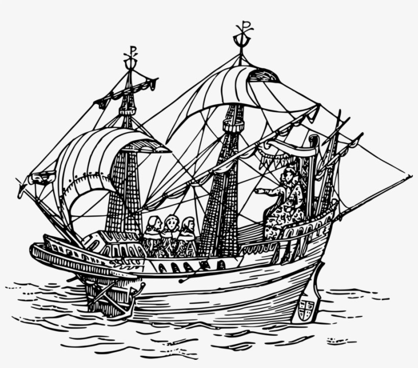 Sailing Ship Drawing Boat - Sailing Ship Clipart, transparent png
