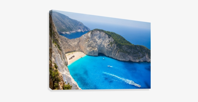 Navagio Beach With Shipwreck Against Sunset On Zakynthos - Navagio Bay, transparent png
