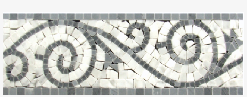 Beltile Vine Mosaic Border In Bardiglio And Carrara - Marble, transparent png