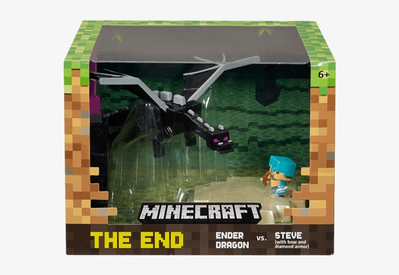 Mattel Minecraft Mini Figure Battle Box The End, transparent png