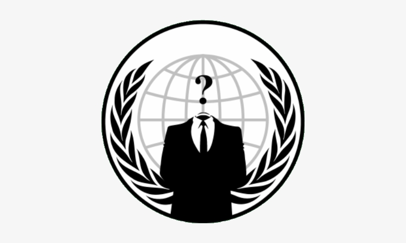 Anonymous - شعار الانيموس, transparent png