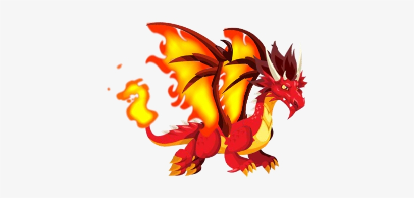 Dark Fire Dragon Dragon City For Kids - Fire Dragon From Dragon City, transparent png