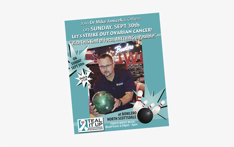 Strike Out Cancer Bowling Poster - Ten-pin Bowling, transparent png