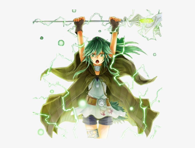 - - Hair - - Long Green Hair, It's Always Worn In A - Winda Priestess Of Gusto, transparent png