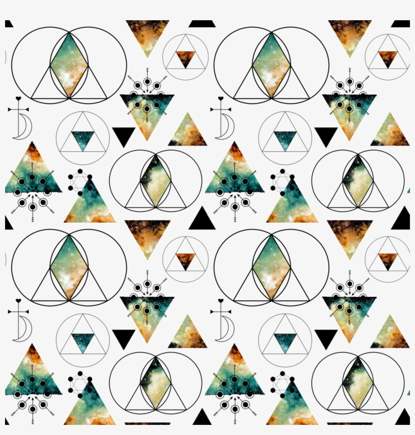 Hand Painted Colorful Geometric Png Background - Geometry, transparent png