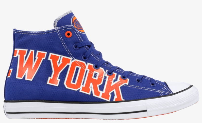 Chuck Taylor All Star Hi 'new York Knicks' - New York Knicks Converse Blue High Top Sneakers, transparent png
