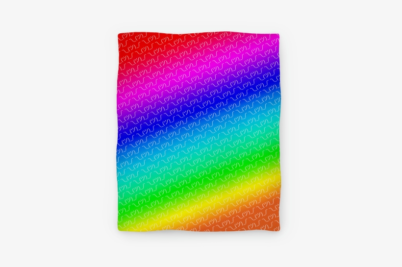Emoticon Shrugs Rainbow Gradient Blanket - Shrug, transparent png