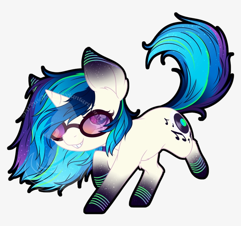 Dj Pon 3, Ethereal Mane, Female, Gradient Hooves, Mare, - Chibi Redux Rainbow Power, transparent png