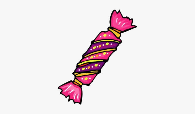 Candy Clipart Wrapped Candy - Piece Of Wrapped Candy, transparent png