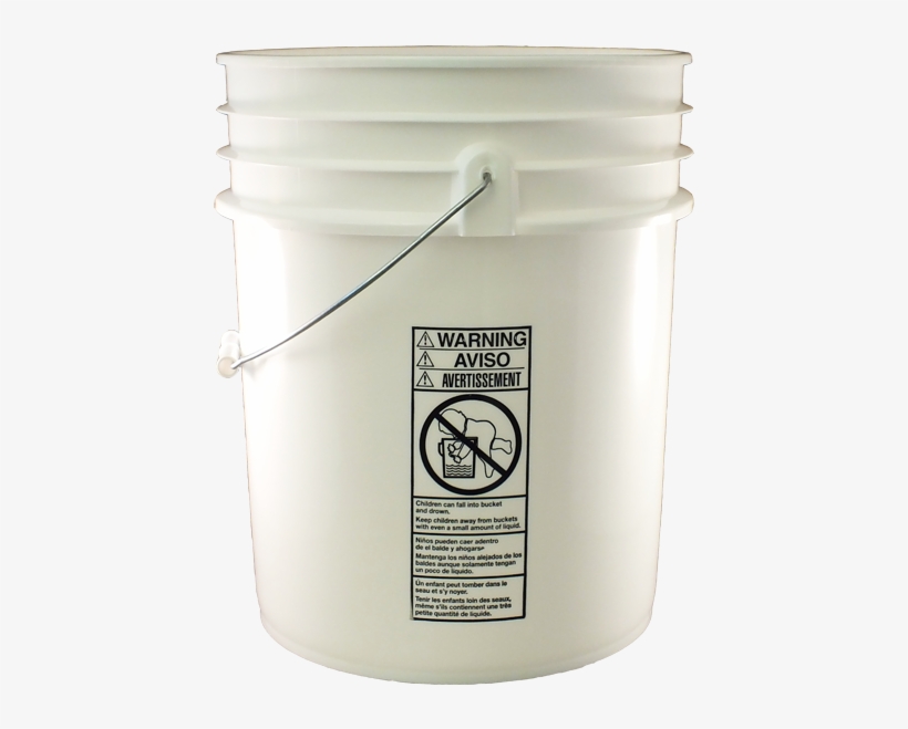 5 Gallon White Hdpe Un Pail W/ Child Warning Logo & - Suebee Louisiana Style Sue-per Premium Barbecue Sauce, transparent png