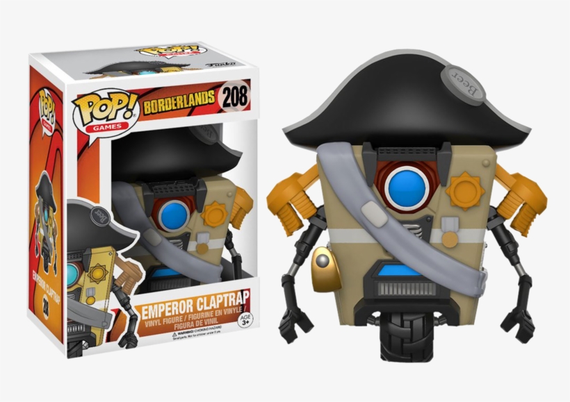 Emperor Claptrap Pop Vinyl Figure - Emperor Claptrap Funko Pop, transparent png