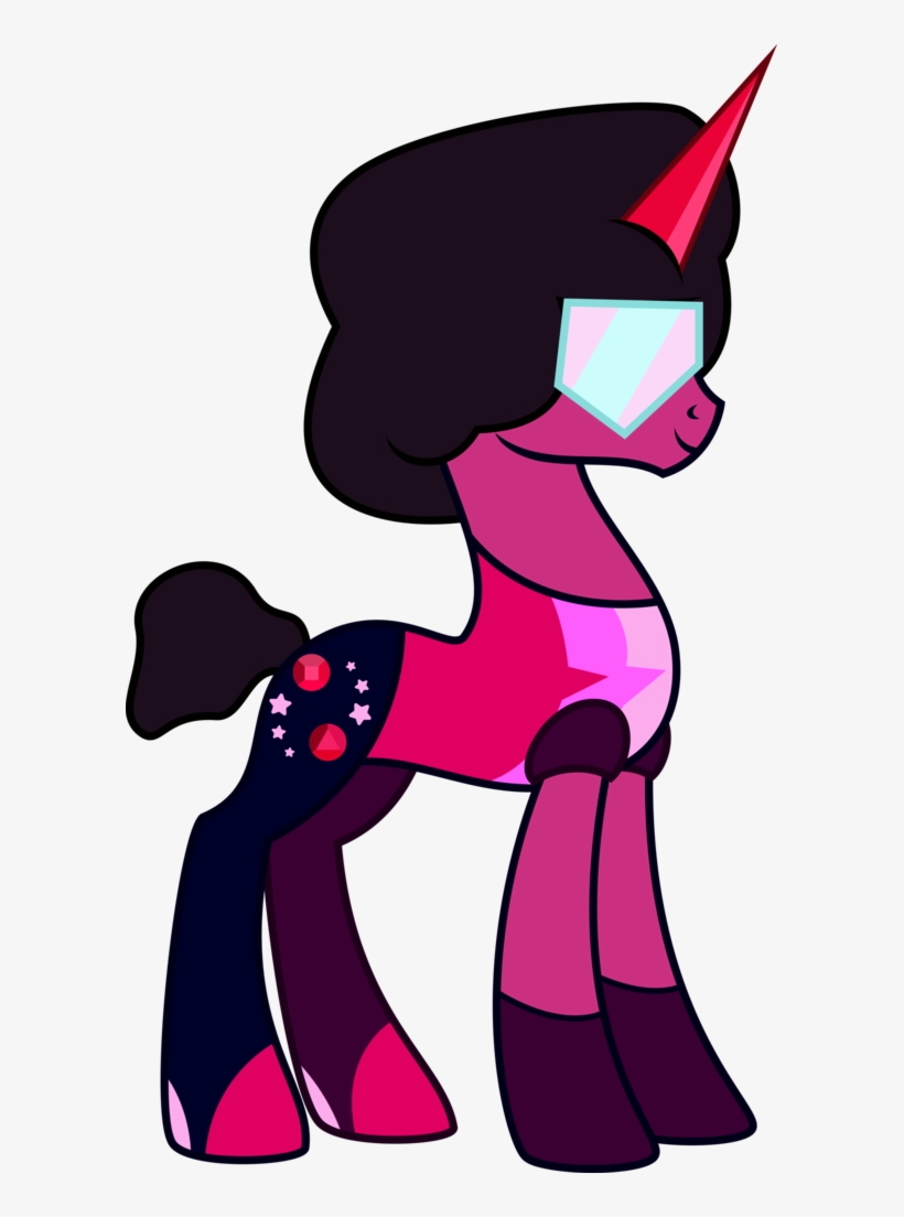 Osipush, Crossover, Garnet , Ponified, Safe, Simple - Steven Universe Garnet Pony, transparent png
