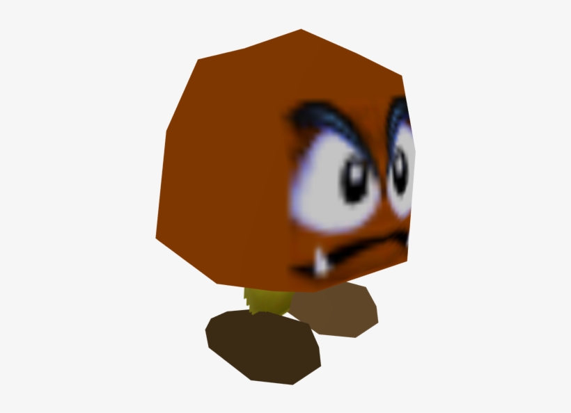 Goomba Transparent Mario 64 Picture Freeuse Library - Mario 64 Goomba Png, transparent png