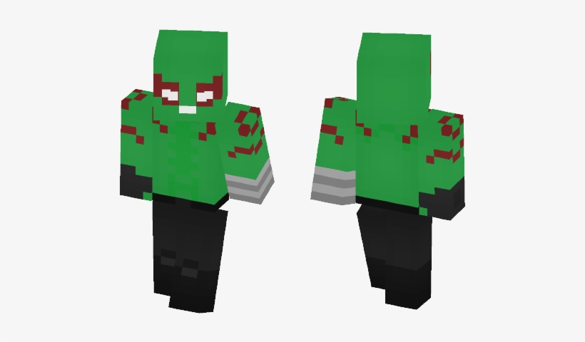 Drax (marvel) - Minecraft Detroit Become Human Skin, transparent png