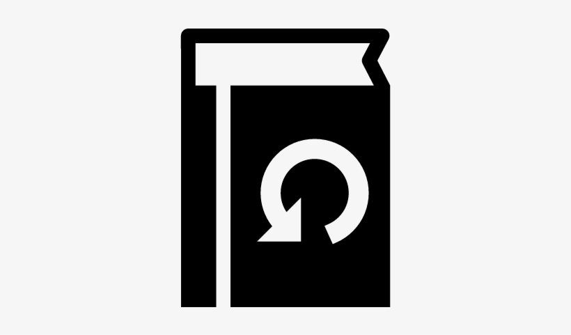 Book With Circular Arrow Vector - Book, transparent png